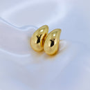 Brinco de gota dourado