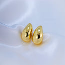 Brinco de gota dourado