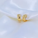 Brinco de argola Cruz estampada