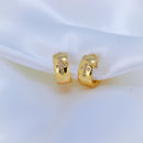 Brinco de argola Cruz estampada