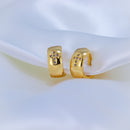 Brinco de argola Cruz estampada