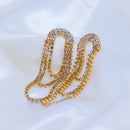 Brinco de Franja Cravejado