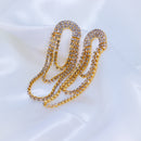 Brinco de Franja Cravejado