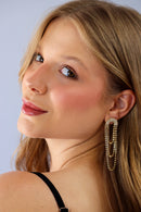 Brinco de Franja Cravejado