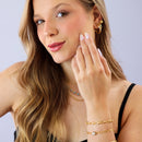 Pulseira Malha com Elos Ovais