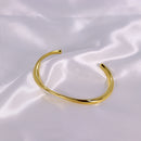 Bracelete dourado liso
