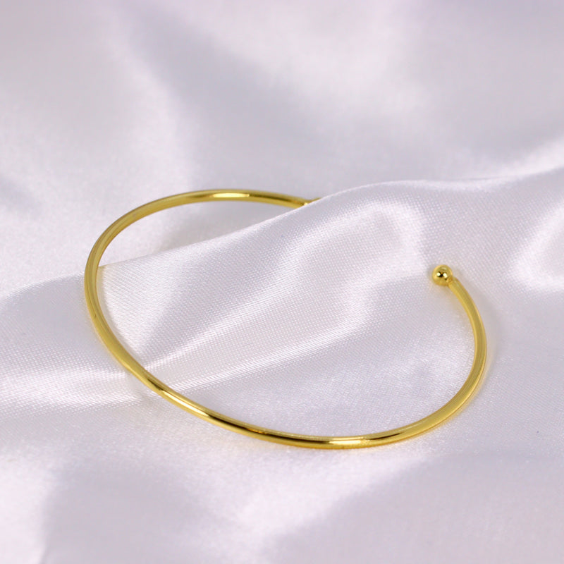 Bracelete Minimalista com Pontas Arredondadas