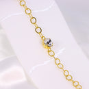 Pulseira com Pingente de Strass Cravejado