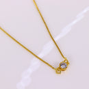 Colar Choker com Ponto de Luz Cristal