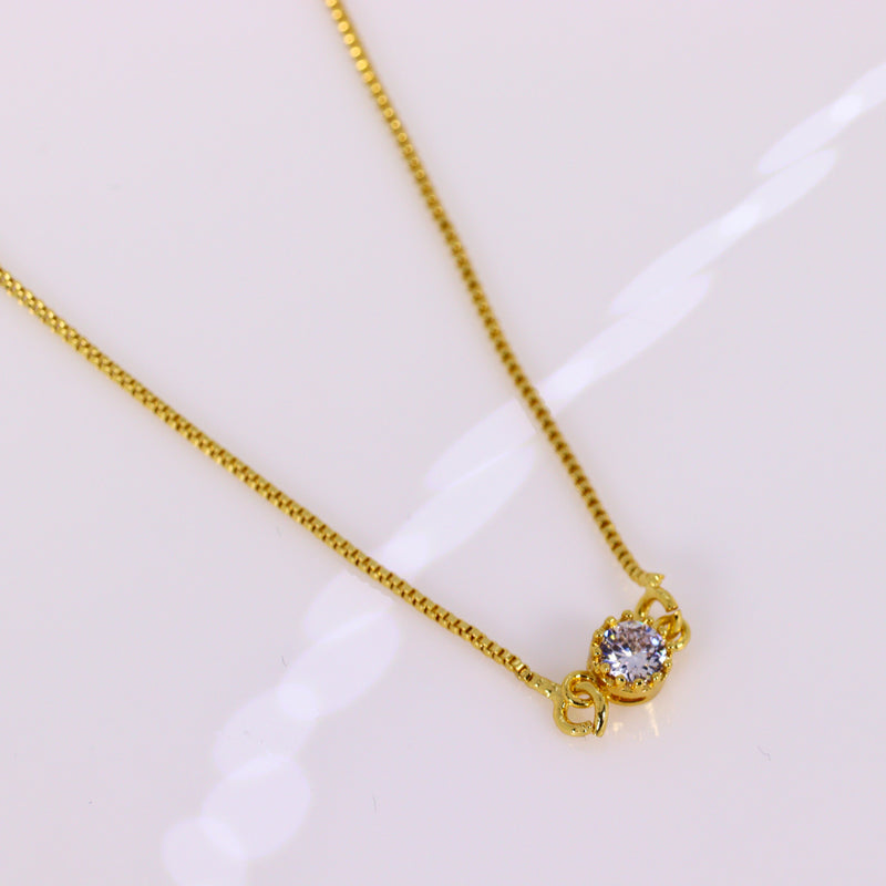 Colar Choker com Ponto de Luz Cristal